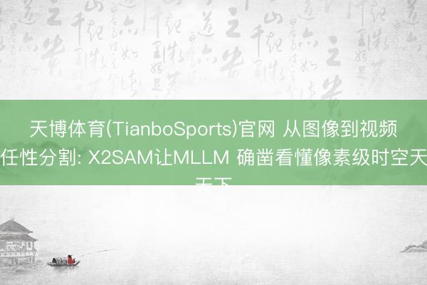 天博体育(TianboSports)官网 从图像到视频的任性分割: X2SAM让MLLM 确凿看懂像素级时空天下